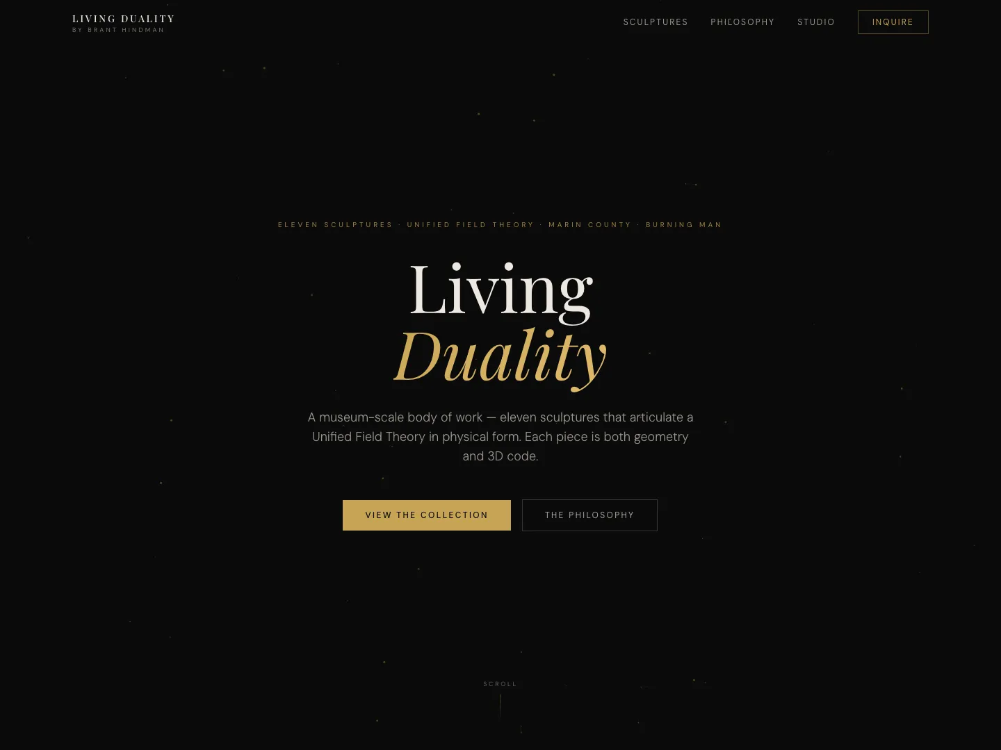Living Duality website screenshot - built by TheGoodSite.co